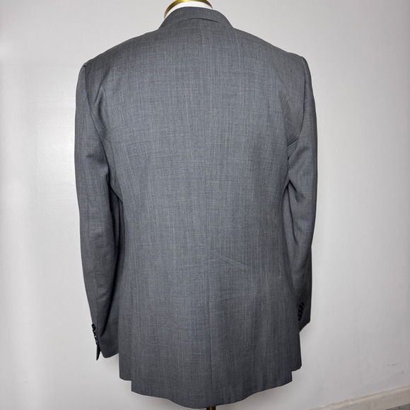 BONOBOS Mens Gray Wool Suit Jacket Blazer 42R Marzotto Italian Wool - Picture 3 of 9